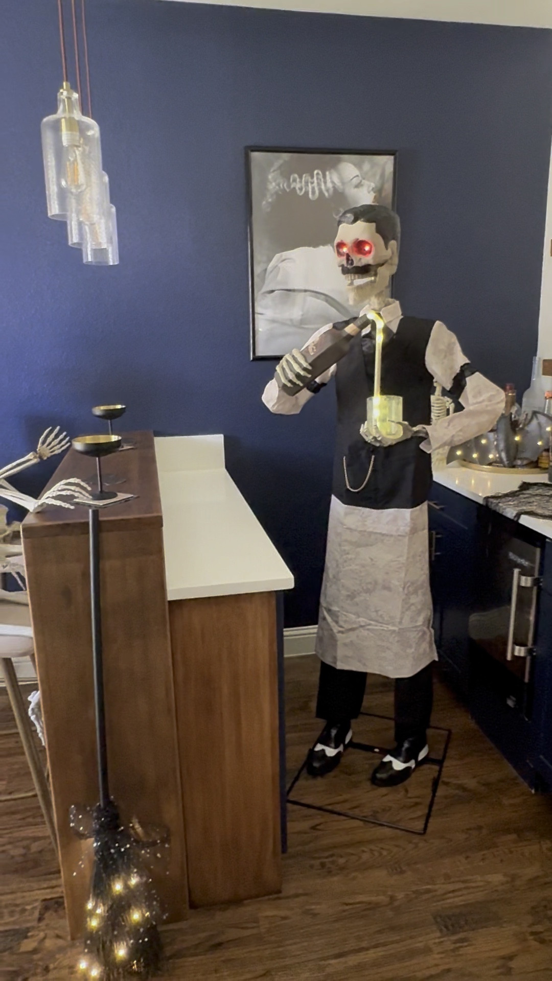 Favorite Halloween purchase of 2024! Meet dean the deathologist! he lights up and even talks! Love that he is motion censored! Halloween home decor - halloween home 

#LTKSeasonal #LTKParties #LTKHome