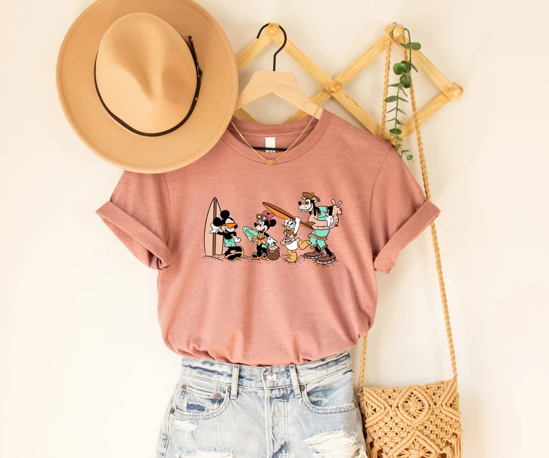 Disney Summer Shirt Mickey and Friends Beach Shirt Disney - Etsy | Etsy (US)