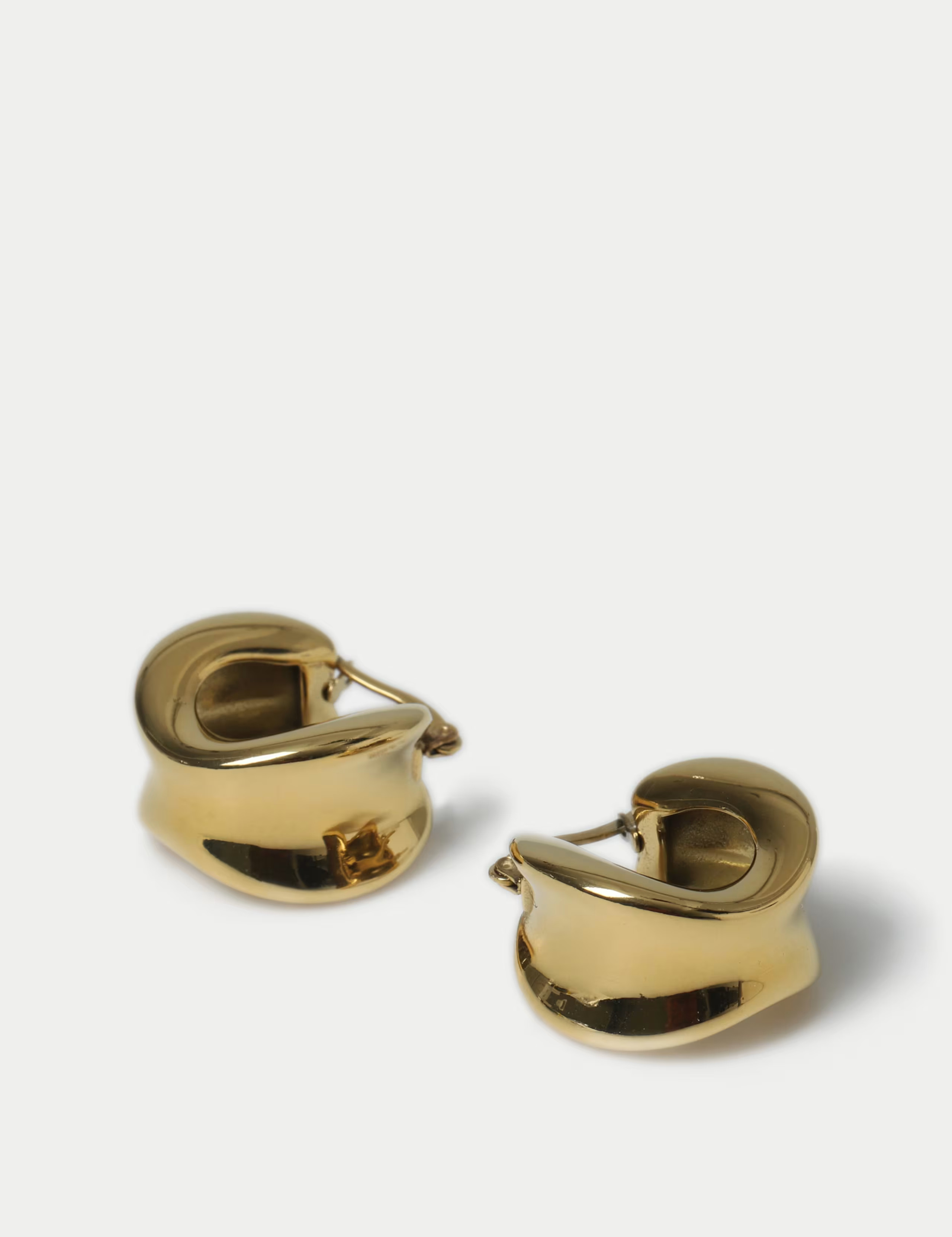 Stainless Steel-shirtl Chubby Hoop Earrings | Marks & Spencer (UK)