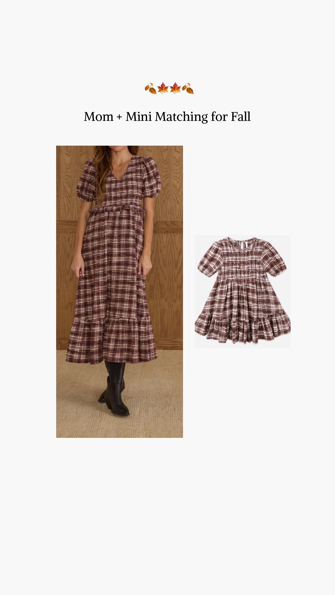 Matching plaid flannel dresses for fall! So cute! Preppy outfits 

#LTKStyleTip #LTKFamily #LTKSeasonal