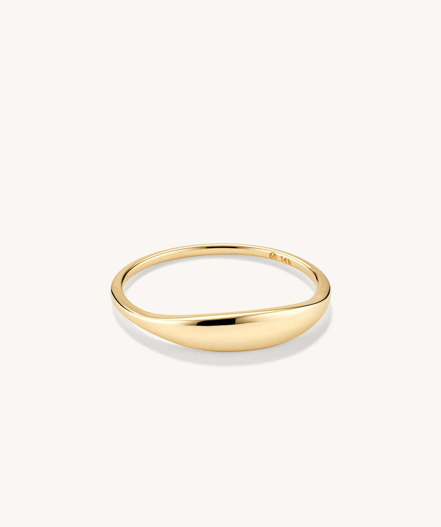 Slim Signet Ring | Mejuri Fine Crew