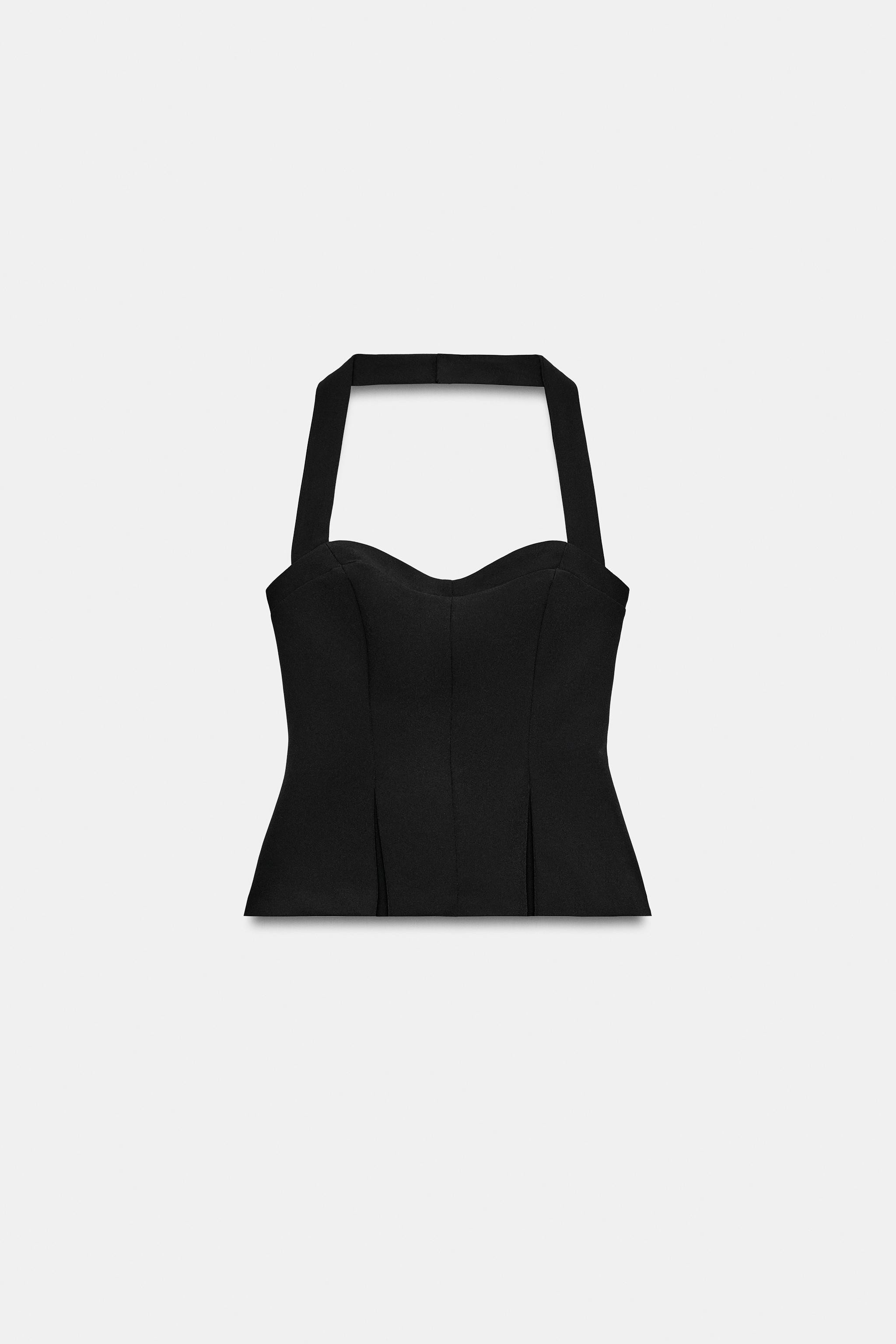PLEATED HALTER TOP | Zara UK