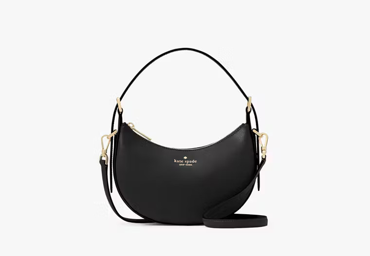 Kate Spade Nova Crescent Shoulder Bag, Black | Kate Spade Outlet