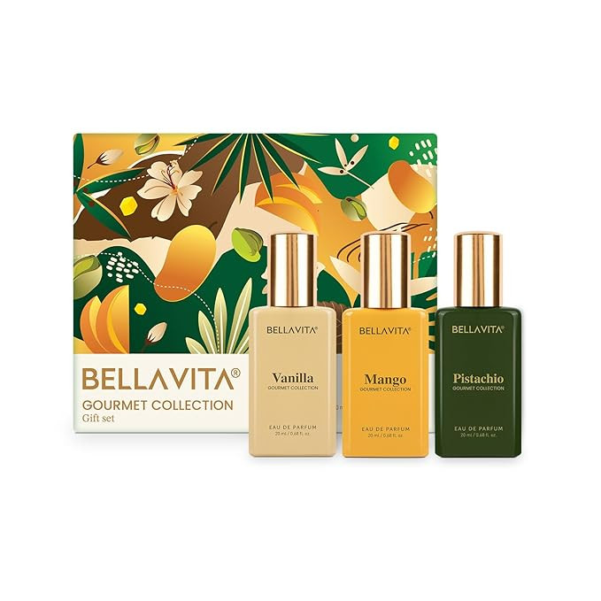 BELLAVITA Luxury Gourmand Perfume Gift Set for Men & Women | Treat Inspired Fruity Scent with War... | Amazon (US)