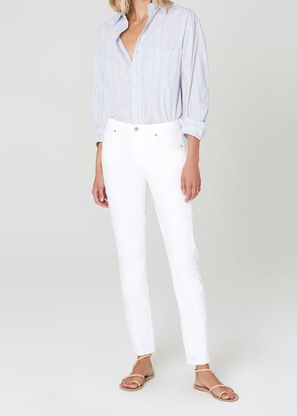 Skyla Mid Rise Cigarette Pant in Swan | Citizens of Humanity