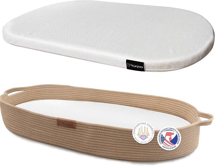 Baby Changing Basket, Portable Diaper Changing Pad, Moses Basket for Newborns, Changing Table Top... | Amazon (US)