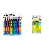 Sharpie Liquid Retractable Highlighters Assorted Colors | Chisel Tip Highlighter Pens, 8 Count & 174 | Amazon (US)