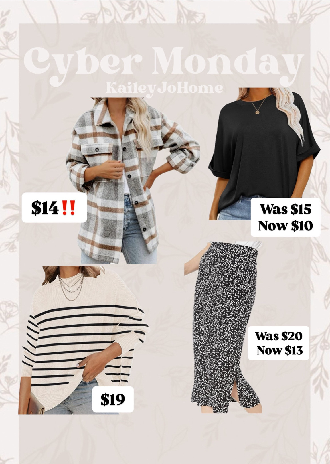 Women’s clothing deals

#LTKCyberWeek #LTKSaleAlert #LTKGiftGuide
