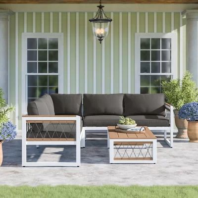 Kennerdell 4 Piece Sectional Seating Group with Cushions | Wayfair North America