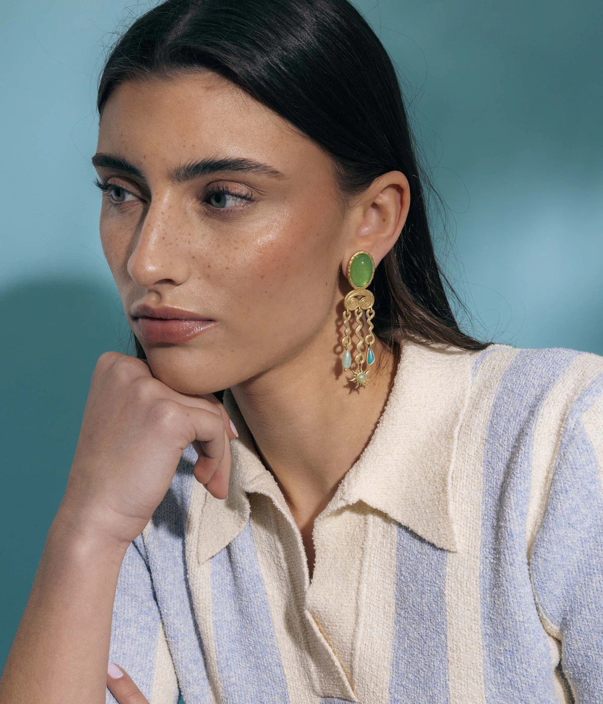 Athens Earrings in Multi | Over The Moon