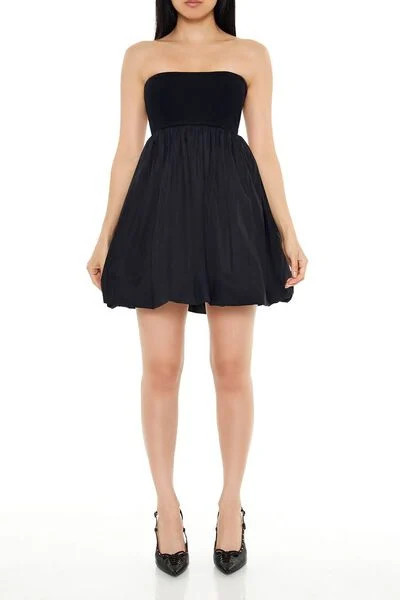 Bubble-Hem Mini Dress | Forever 21