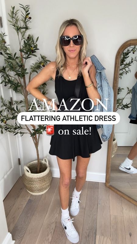 Amazon Flattering Athletic Dress 🚨 on sale! The cutest AND most flattering tennis dress-on sale! Love the tummy control! Has removable padding and built-in shorts with pockets. Wearing small, fits tts. 6 colors available! Perfect for running errands, exercising, and Disney!

Travel outfit, vacation outfit, Disney outfit, Disney ootd, tennis dress, exercise dress, workout dress, spring outfit, casual outfit 



#LTKfindsunder50 #LTKsalealert #LTKActive