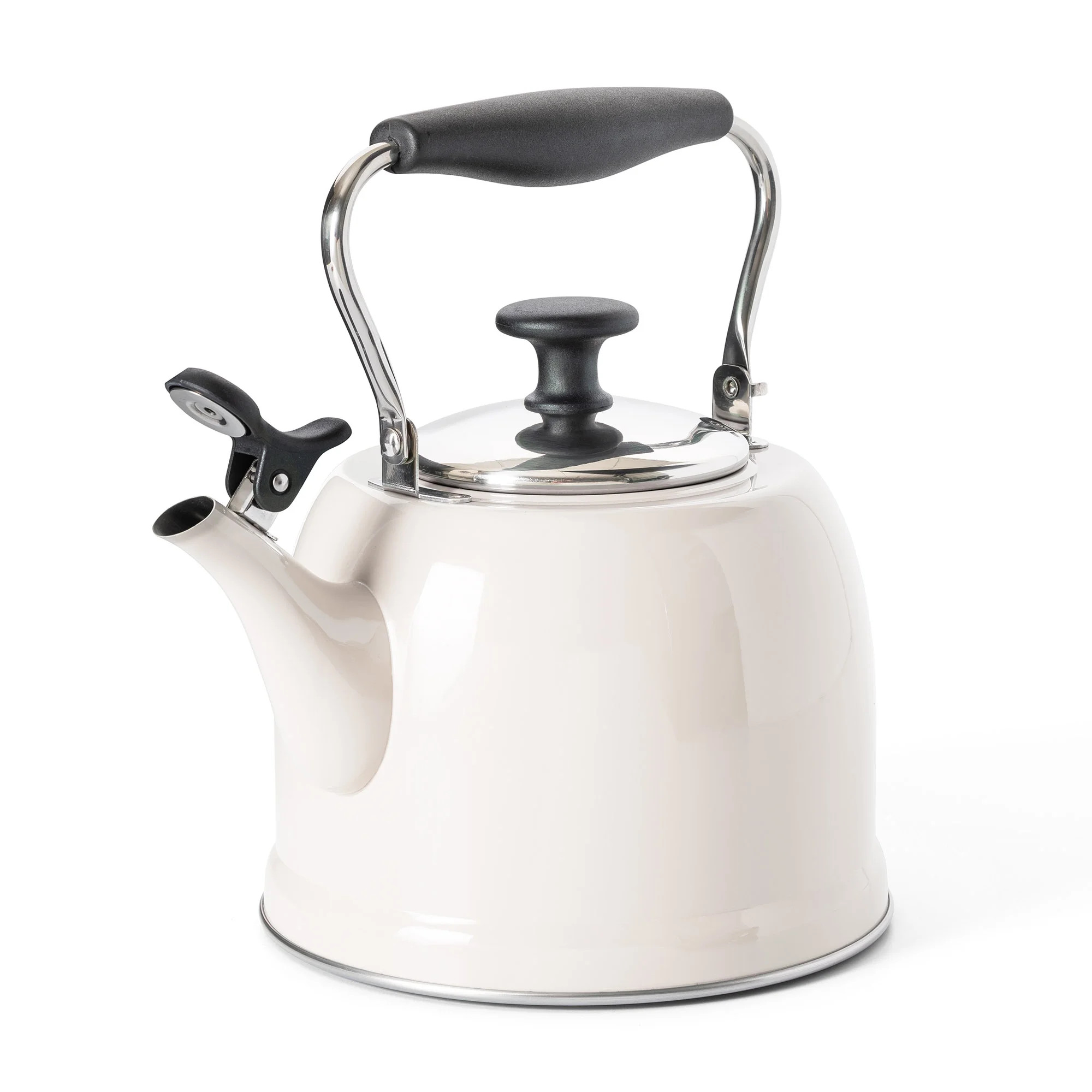 Martha Stewart Everyday Lily Pond Linen 2.2-Quart Stainless Steel Tea Kettle with Lid | Walmart (US)