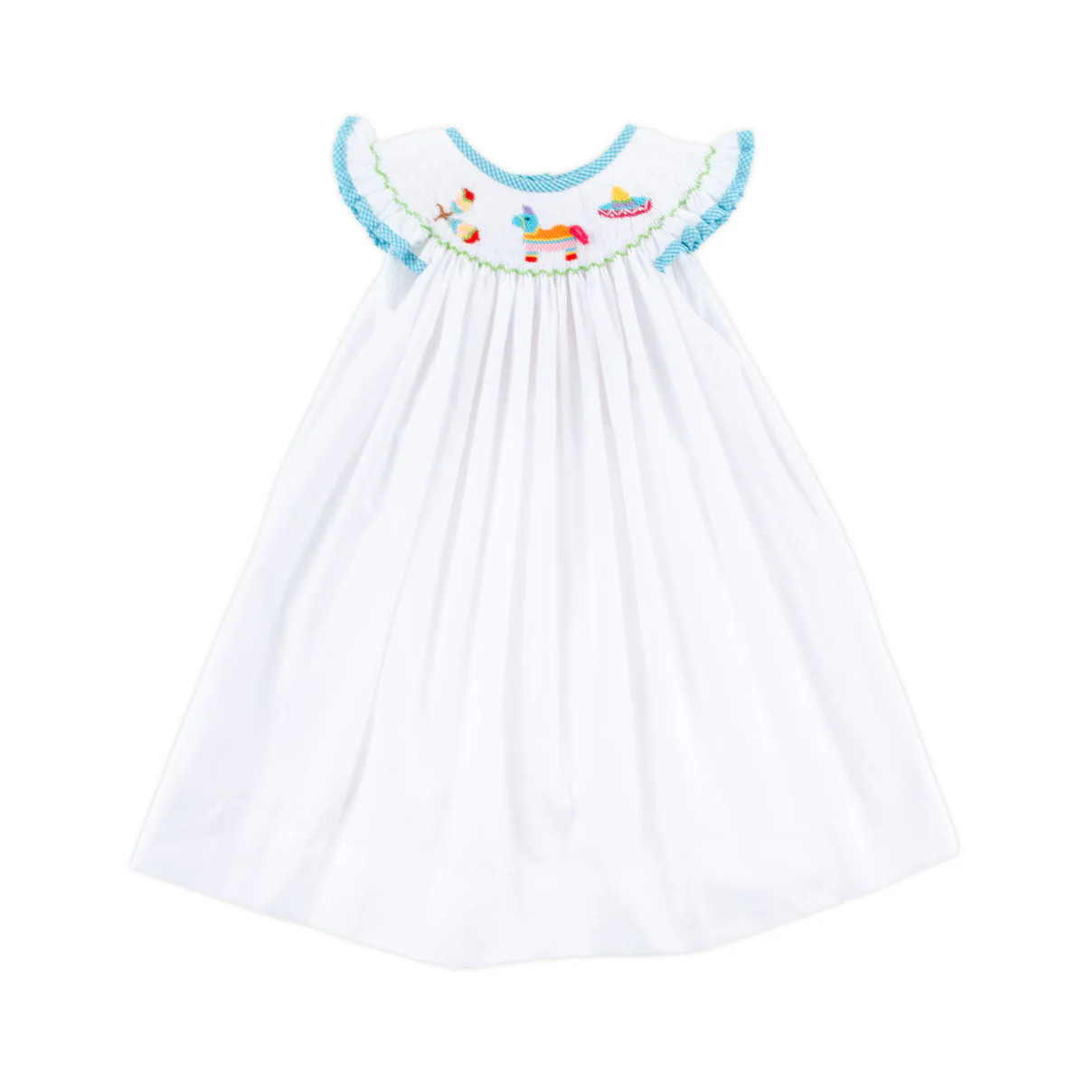 Time To Fiesta Smocked White Dress | Classic Whimsy