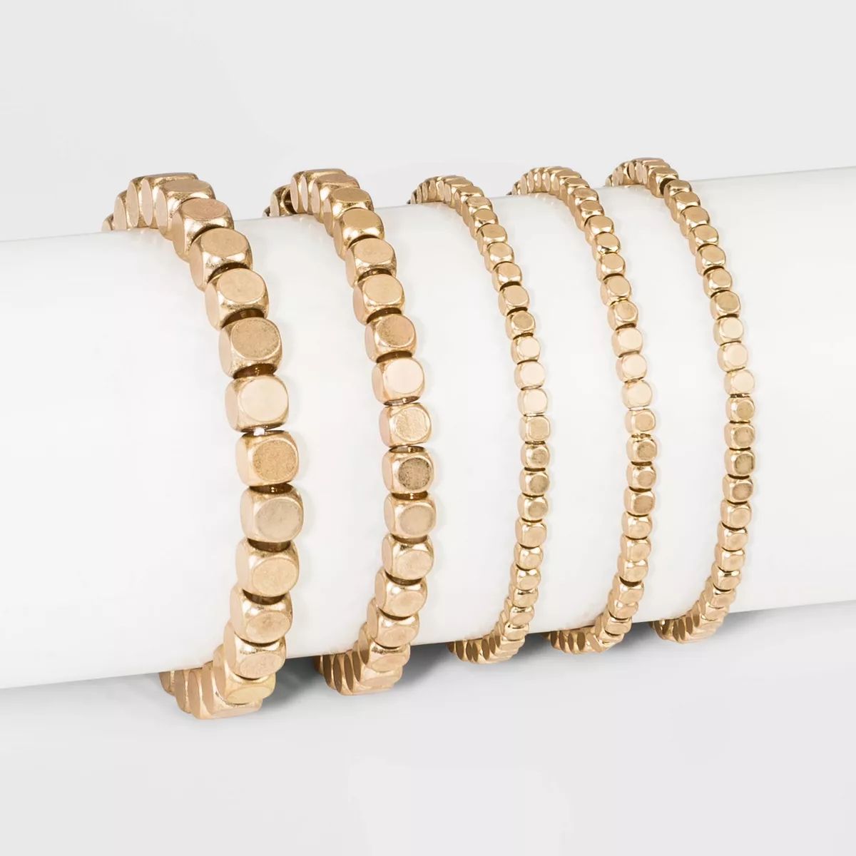 Metal Multi-Strand Bracelet Set 5pc - Universal Thread™ Gold | Target