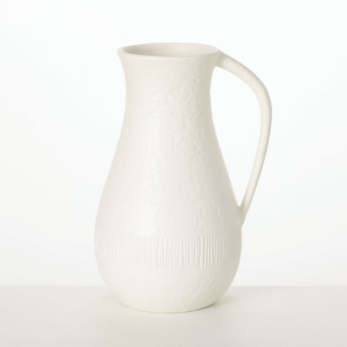 Sullivans 10" White Chiffon Stone Pitcher | Target