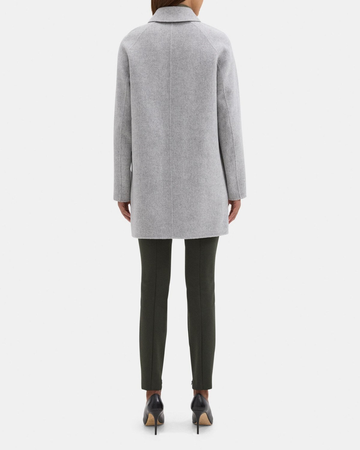 Caban Coat in Double-Face Wool-Cashmere | Theory Outlet