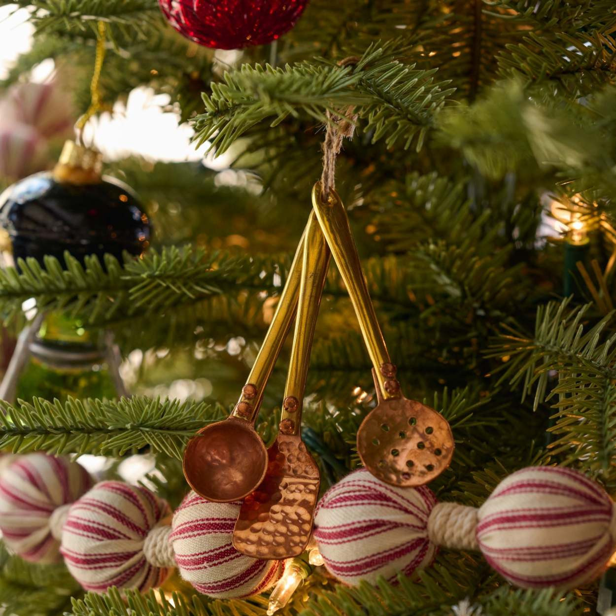 Brass and Copper Kitchen Tool Ornaments Set of 3 | Magnolia