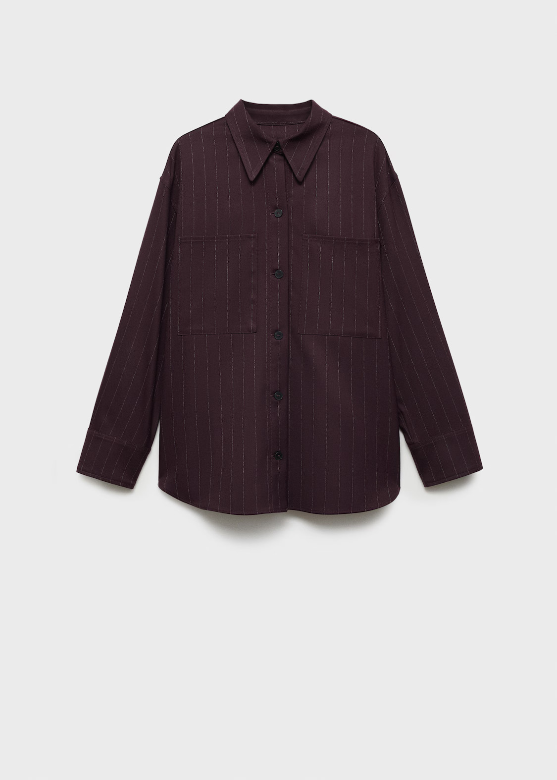 Pinstripe overshirt - Women | MANGO United Kingdom | MANGO (UK)