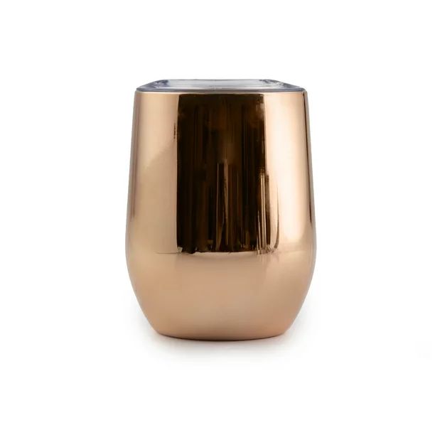 Bar340 by Cambridge 12-Ounce Copper Stemless Wine Tumbler with Lid - Walmart.com | Walmart (US)
