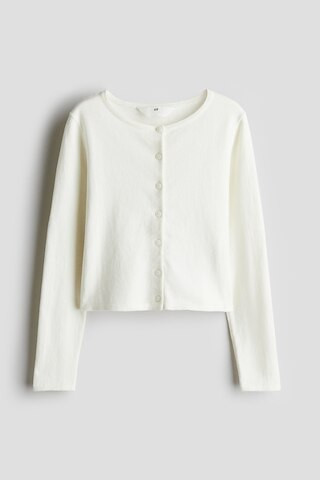 H & M - Fine-knit Cardigan - White | H&M (US + CA)