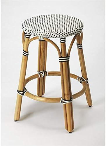 Beaumont Lane 24" Counter Stool in Black | Amazon (US)