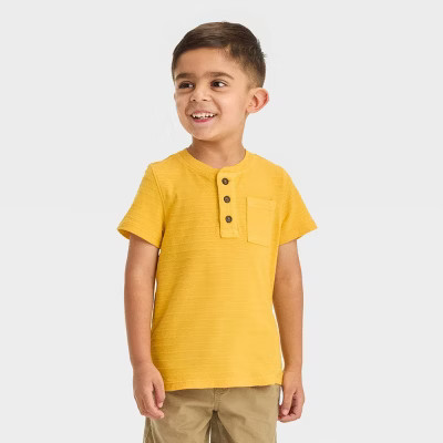 Toddler Boys' Short Sleeve Henley T-Shirt - Cat & Jack™ | Target