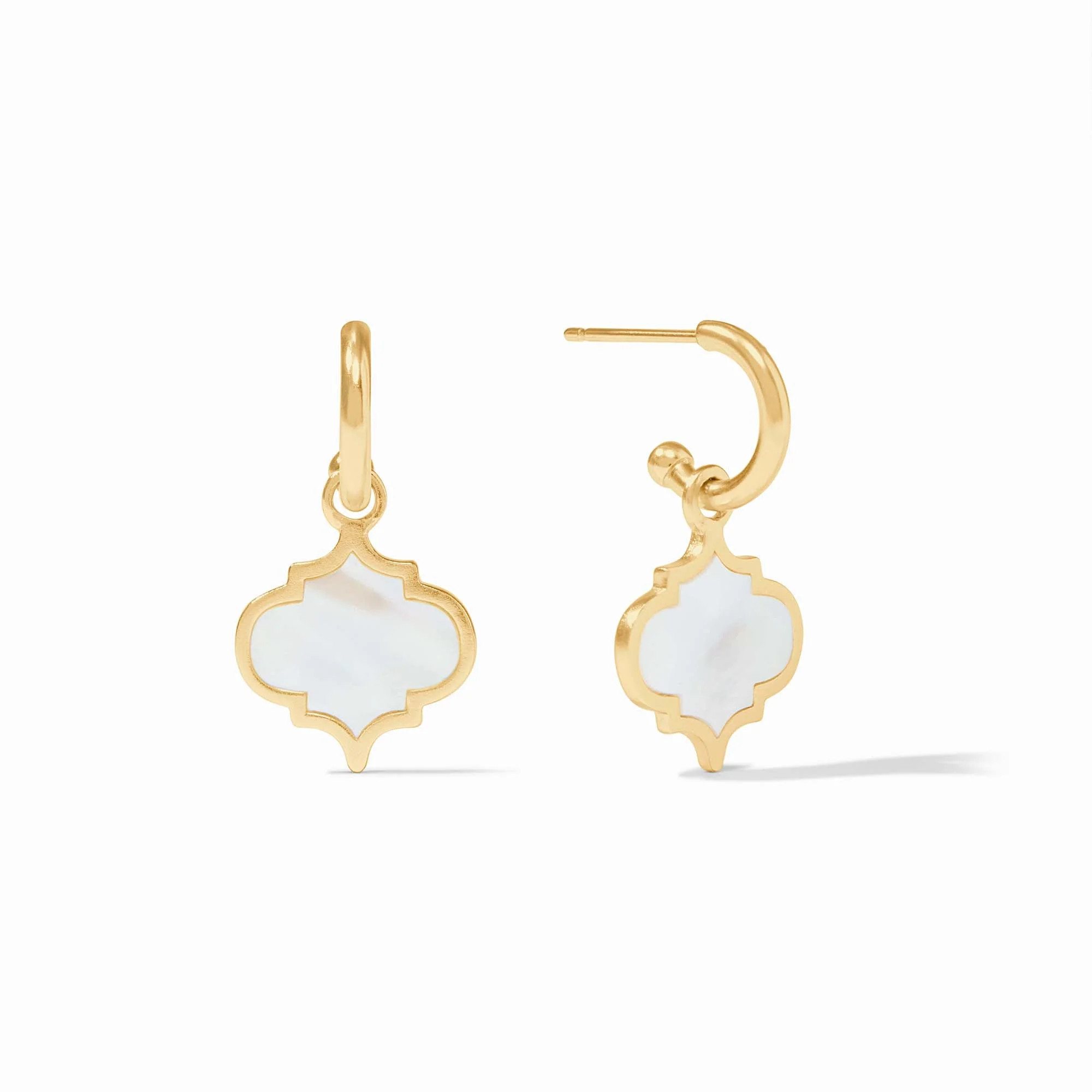 Helene Inlay Hoop & Charm Earrings | Julie Vos | Julie Vos