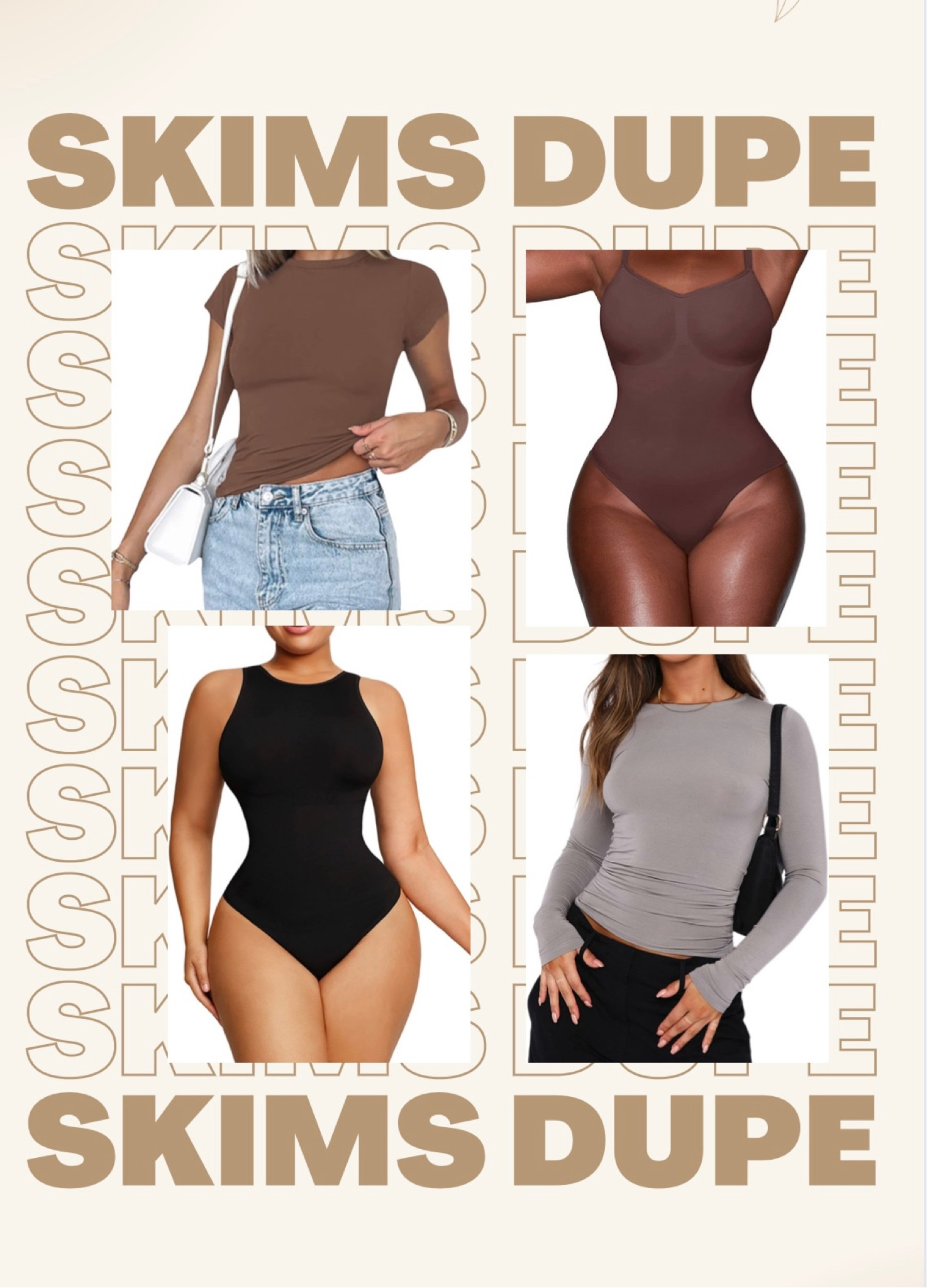 AFFORDABLE D U P E S!!! 
These are alll the rage right now & are super affordable🤑 #skims #amazonfinds #amazonFavorites #amazon #amazonstorefront #finds #find #found 

#LTKsalealert #LTKunder50 #LTKFind