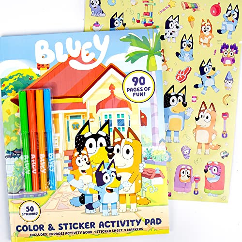 Bluey Coloring & Activity Book Coloring Book Activity for Kids Ages 3 & Up – Includes Stickers for Kids | Amazon (US)