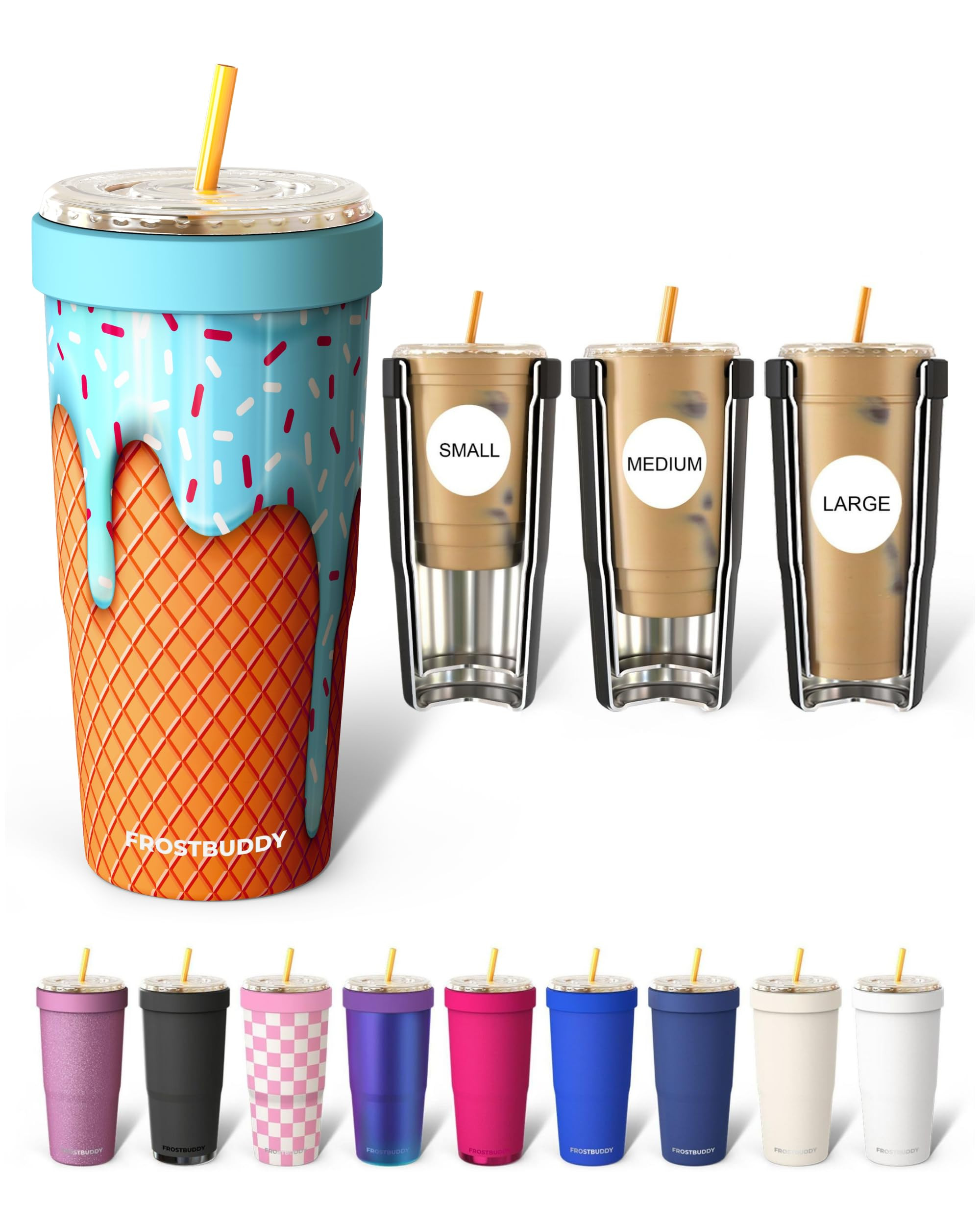 Frost Buddy Togo Buddy 30oz Stainless Steel Vacuum Insulated Tumbler To Go Coffee Cup - Iced Coff... | Amazon (US)