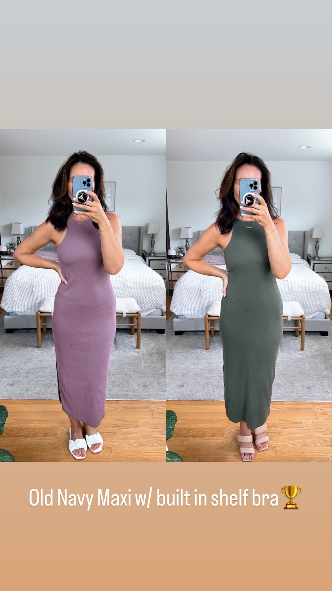 Maxi Dress with Built in Bra