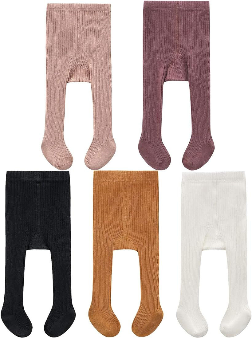 CECORC Baby Tights–Thick Toddlers Girl Leggings–0-10 Years - Seamless Cable Knit Cotton Stock... | Amazon (US)