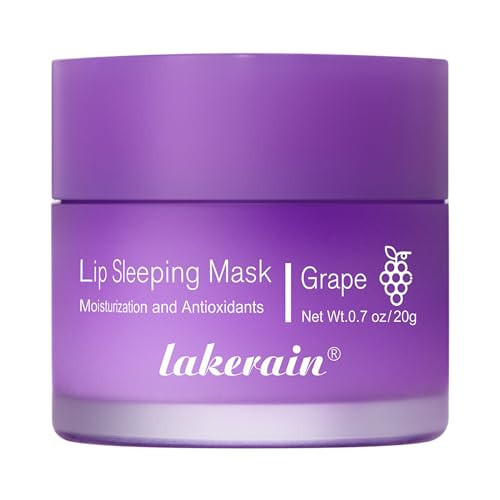 NICEFACE Hydrating Lip Sleeping Mask - Day and Night Repair Lip Balm for Chapped Dry Lips - Reduce Lip Lines, Enhance Lip Color, Hydrate & Plump Lips Care Lip Mask (Grape) | Amazon (US)