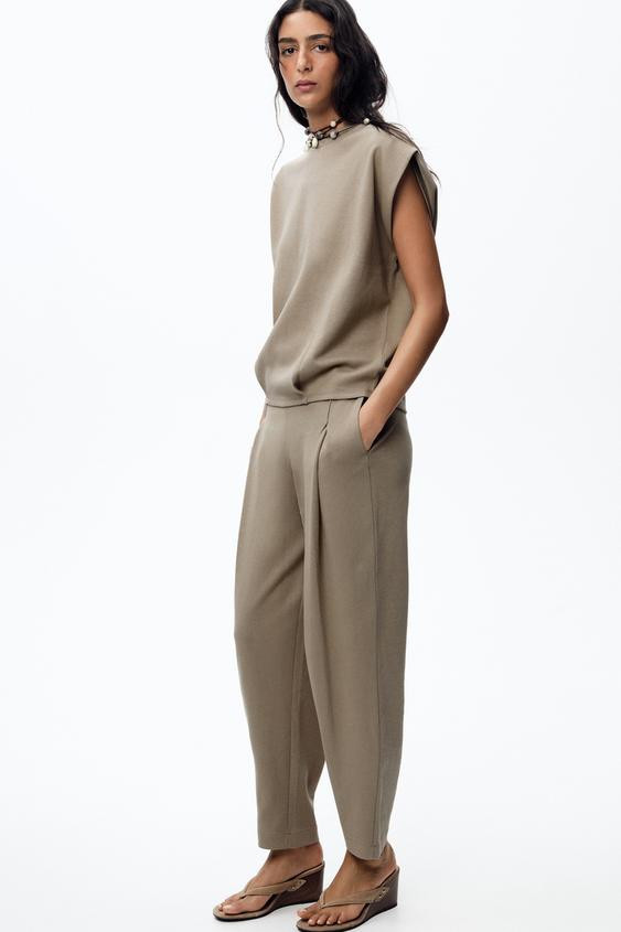 WASHED PLEATED PANTS | Zara US