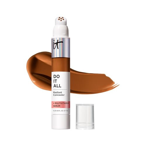 IT Cosmetics Do It All Radiant Concealer ­­– Makeup Concealer – Hydrate & Brighten – Creaseless Medium Coverage & Radiant Finish ­­– Niacinamide & Hyaluronic Acid - Rich Cool, 0.2 Fl Oz | Amazon (US)