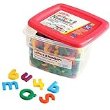 Educational Insights Multicolored Uppercase & Lowercase AlphaMagnets and MathMagnets, Set of 214 Upp | Amazon (US)