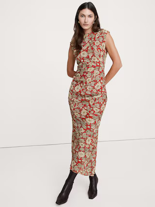 Ruched Midi Dress | Banana Republic (US)