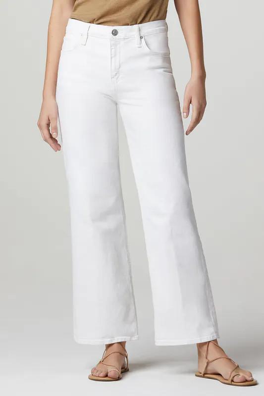 Hudson Jeans Rosie High-Rise Wide Leg Jean - White - 32 | Verishop