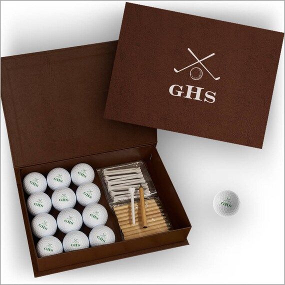 Personalized Golf Balls and Display Box- Golf Gift - 3599 | Etsy (US)