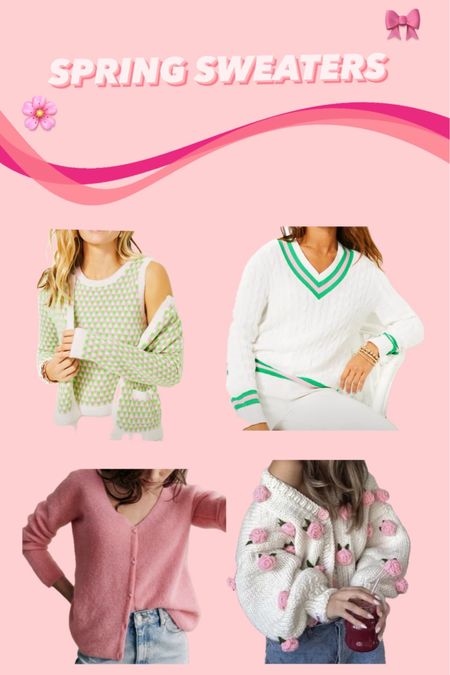 Spring sweaters 
-
Spring outfit ideas, 

#LTKfindsunder50 #LTKfindsunder100 #LTKSeasonal