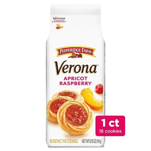 Pepperidge Farm Verona Apricot Raspberry Thumbprint Cookies, 6.75 Oz Bag - Walmart.com | Walmart (US)