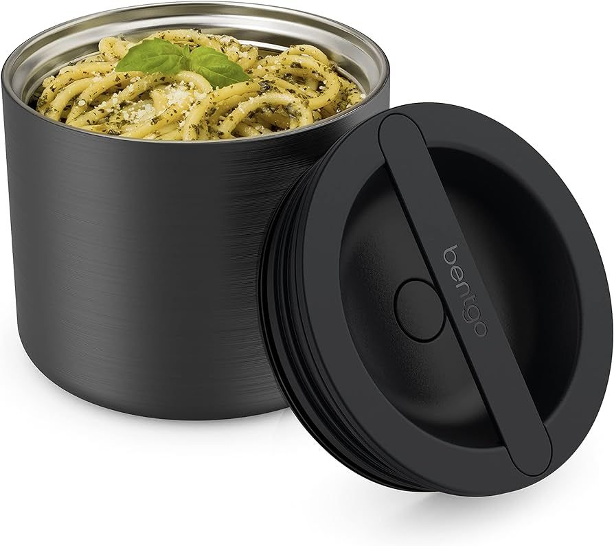 Bentgo® Stainless Insulated Food Container - Triple Layer Insulation, Leak-Proof Lid, Wide Mouth... | Amazon (US)