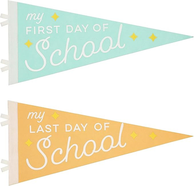 Pearhead First & Last Day Pennant Flags, Back to School and Last Day of School Essentials, Photo ... | Amazon (US)