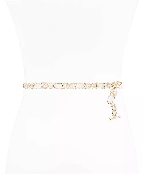 Sam Edelman Women's Double-E Logo Chain Dress Belt - Macy's | Macy's