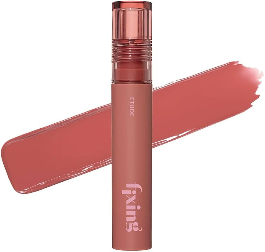 ETUDE Fixing Tint #12 Salmon Brick | Long Lasting High Pigmented Liquid Lipstick | Waterproof Lig... | Amazon (US)