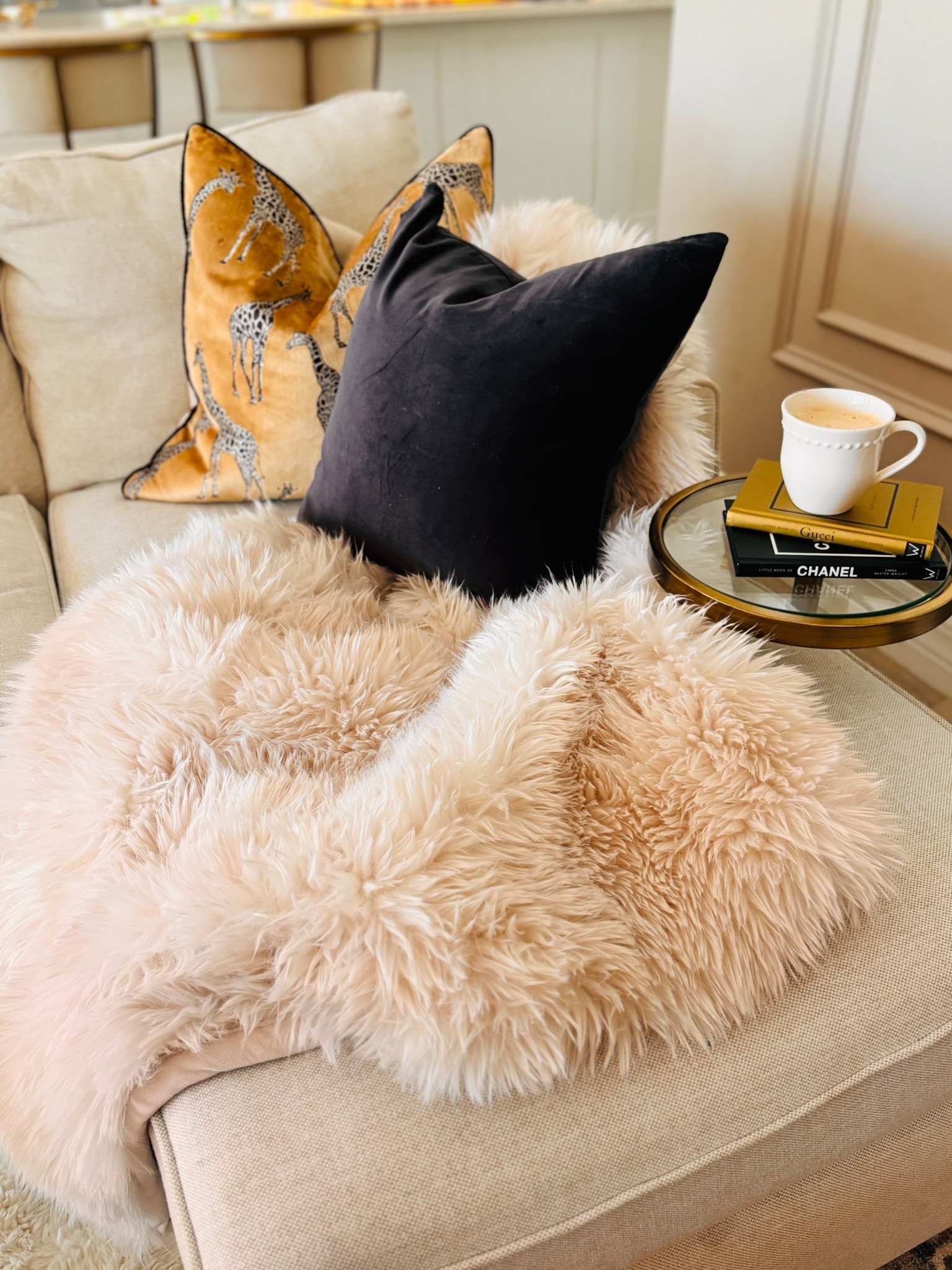 Cozy fall throw faux fur velvet pillows animal print pillows potterybarn throw living room decor coffee table style side table brass coffee 

#LTKSeasonal #LTKFamily #LTKHome