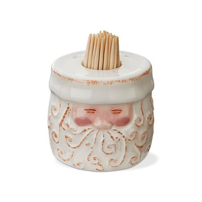 tag Santa Toothpick Holder Set - Ceramic Christmas Kitchen Accessory, Hand Wash Only, 2" H x 2.24... | Target
