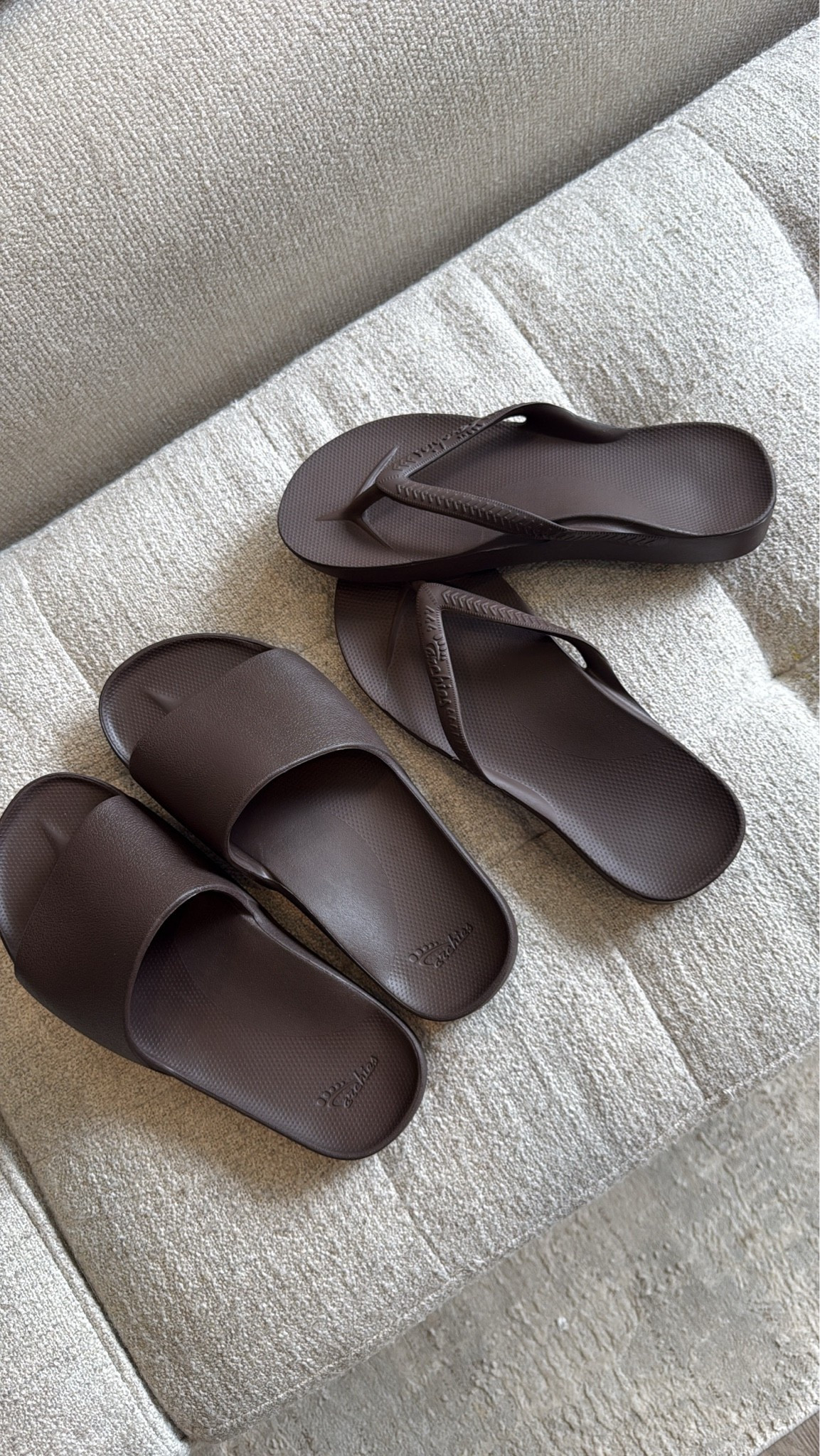 Archie’s flip flops ana slides. #summersandals

#LTKootd