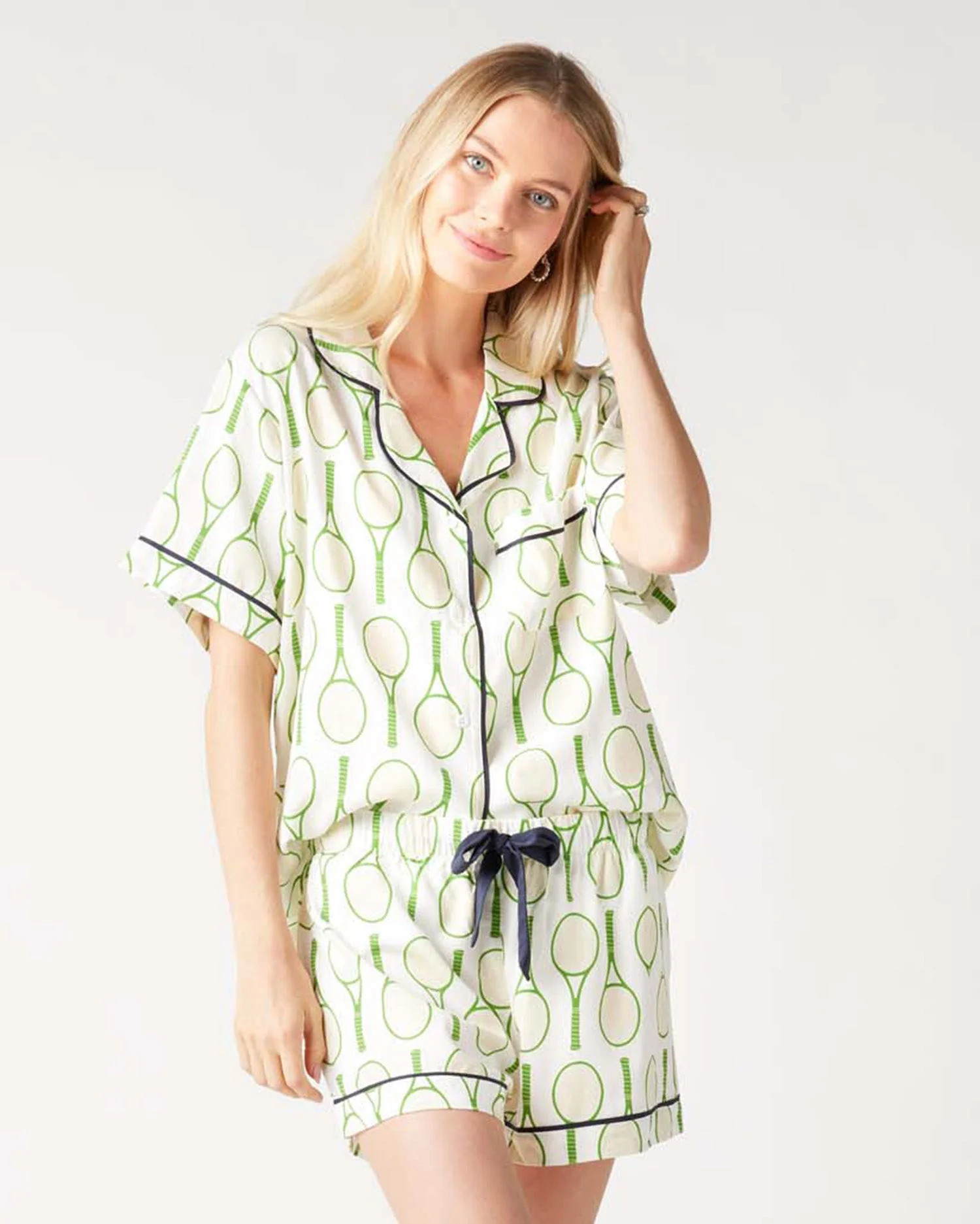 Tennis Time Pajama Shorts Set | Katie Kime Inc